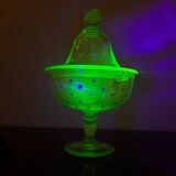 Baccarat/Saint Louis Compotier Ouraline crystal