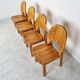 Rainer Daumiller pine wood dining chairs for Hirtshals Savvaerk  1980