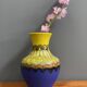 Yellow and Blue vase by Carstens Tönnieshof 1960s WGP