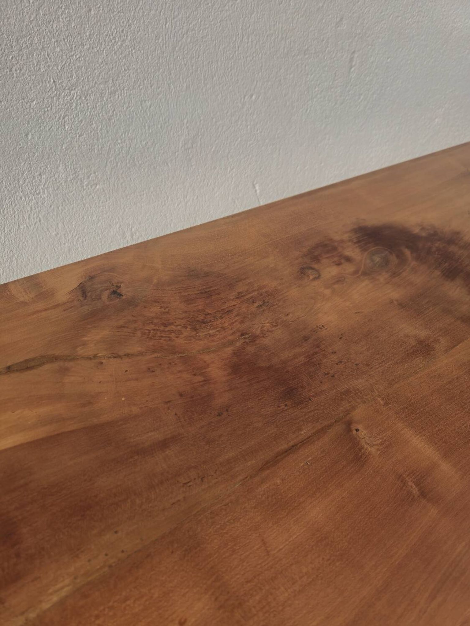Table de Ferme rustique en merisier massif 19éme - 1m91.5