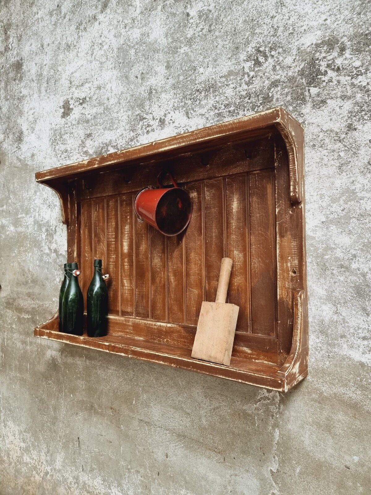 Brocante wall rack kitchen rack 70 x 105 cm