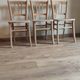 Set of 3 vintage bistro chairs in raw wood (Beech) - Luterma / Ba style