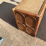 Commode Rotin 3 tiroirs