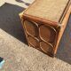 Rattan chest of drawers with 3 drawers