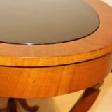 Biedermeier Cherry Veneer Gold-Leaf Center Table, Austria, 1820s