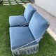 Paire de chauffeuses basses