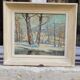 Tableau paysage d'hiver