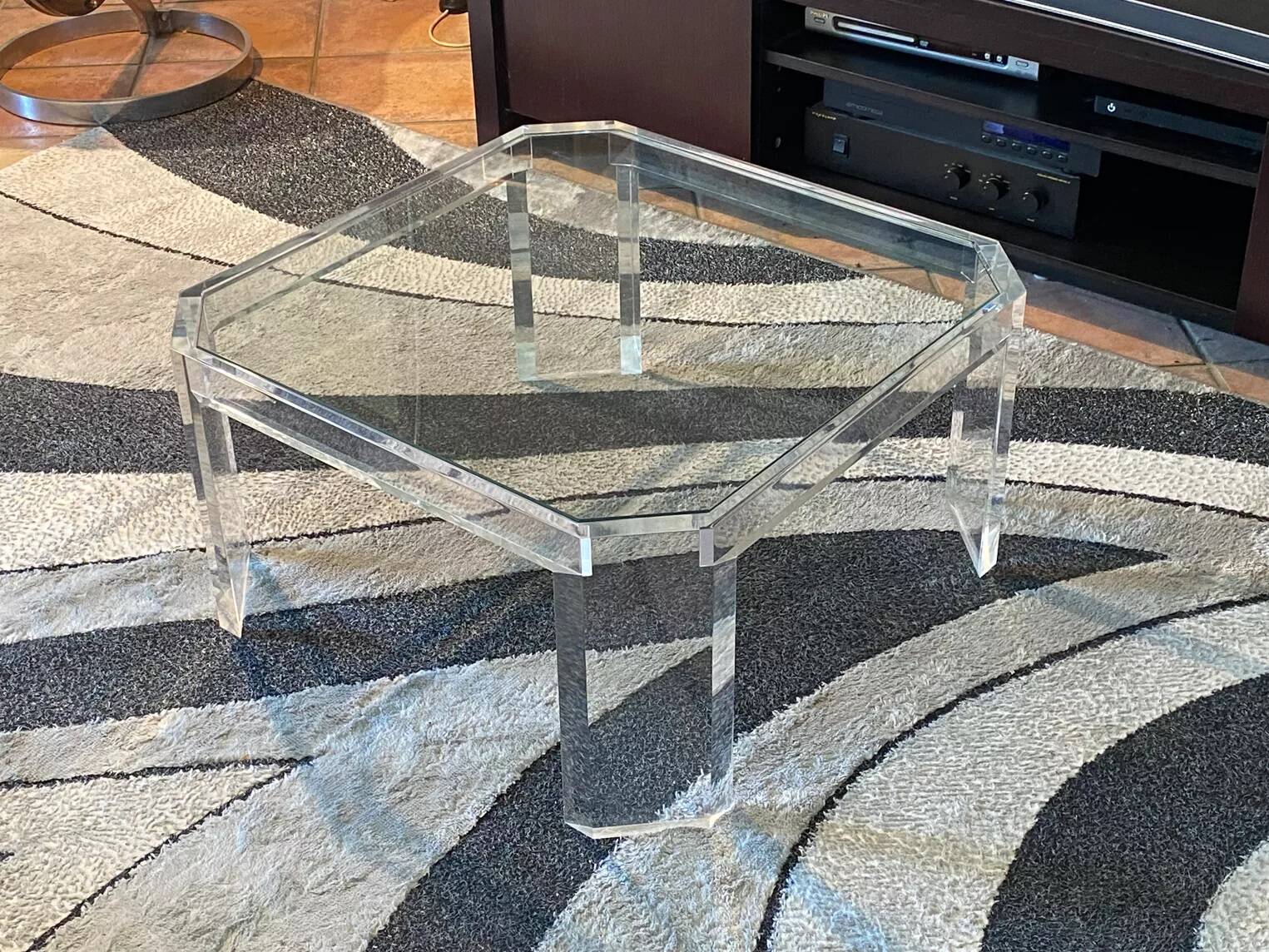 Athena coffee table by david lange. 1970. 70x70.