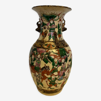 Vase chinois Nankin dynastie Qing