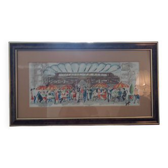 LITHOGRAPHY BY URBAIN HUCHET