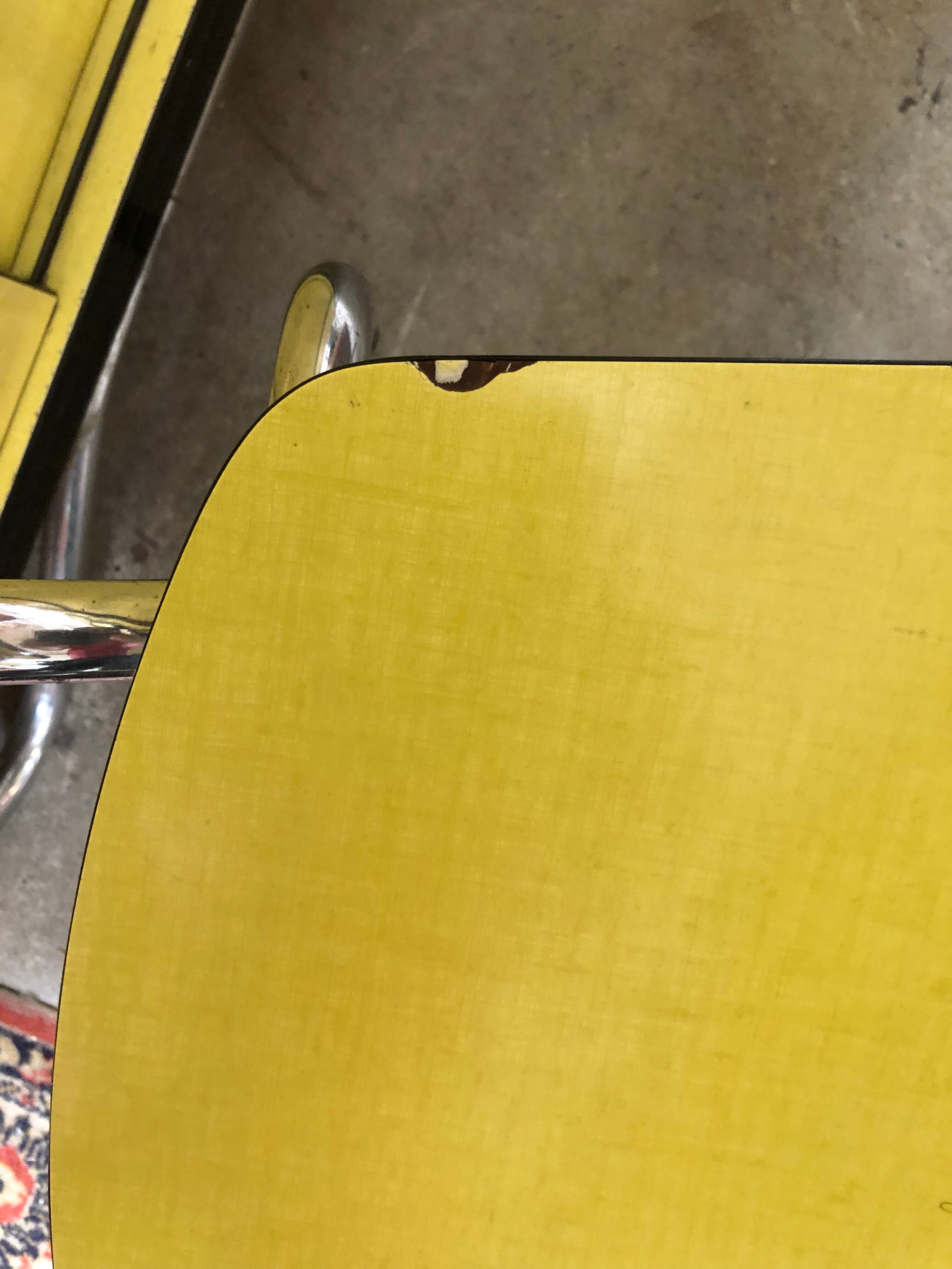 table + 4 chairs formica vintage 1960