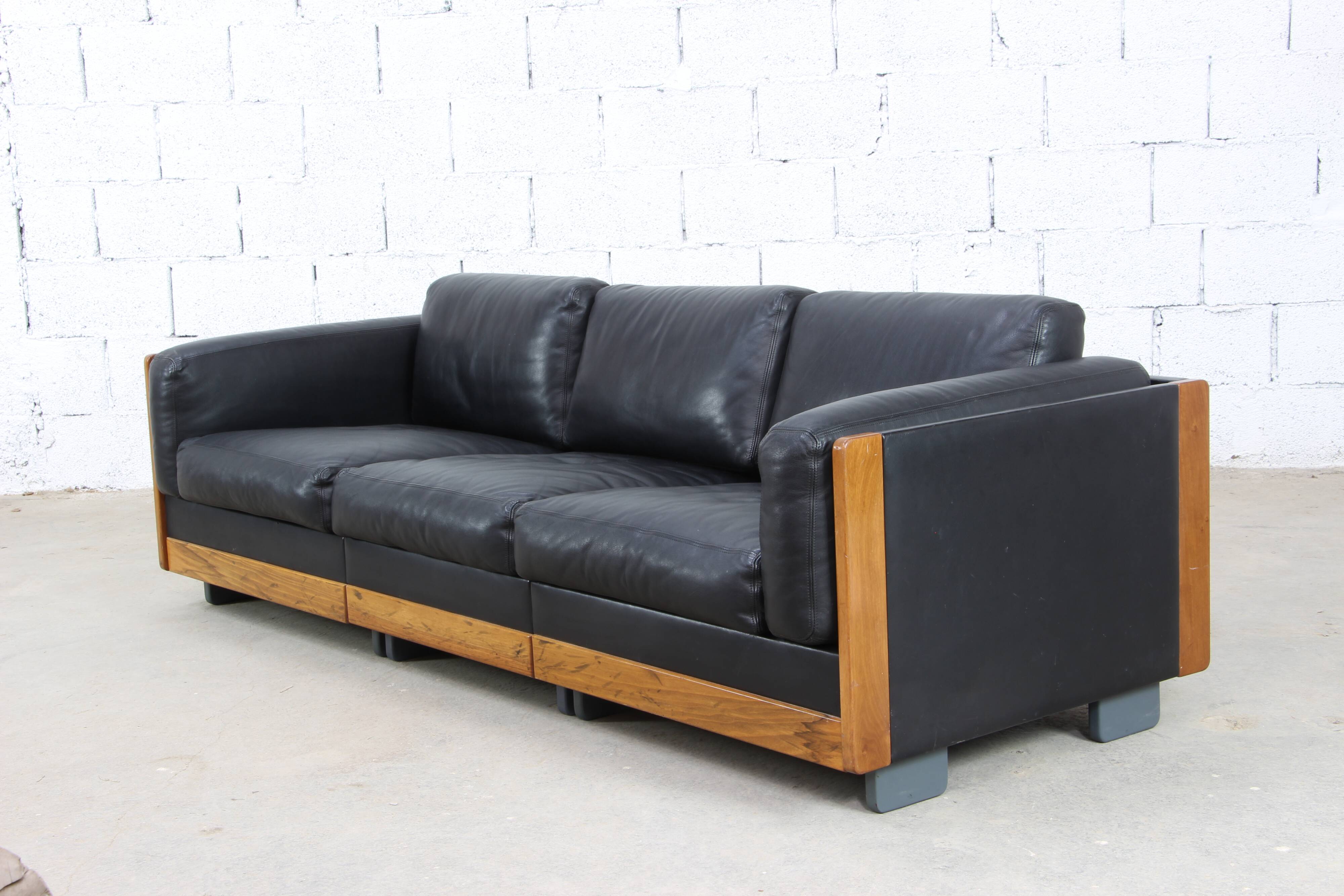 Leather sofa Afra & Tobia Scarpa Cassina