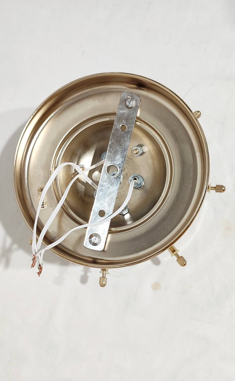 Lámpara de techo de cristales. España, 1970s.