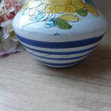 Pitcher ceramic decoration hand-painted vintage