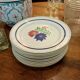 Lot de 11 assiettes fleuries