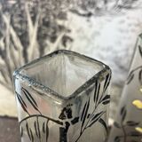 Pair of Flower Vases Signed Jem (legras)