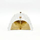 Pair of Scandinavian Mid Century Glass Wall Lights by Carl Fagerlund for Orrefors & Lyfa, 1960s