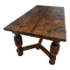 Centenary table in solid oak – Spanish Renaissance style (180 cm).