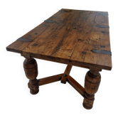 Centenary table in solid oak – Spanish Renaissance style (180 cm).