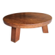 Brutalist oak coffee table / heavy weight 75 kg / 1960s