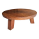 Brutalist oak coffee table / heavy weight 75 kg / 1960s