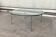 Chrome and glass coffee table in Space Age style from the mid-century, 1960s.