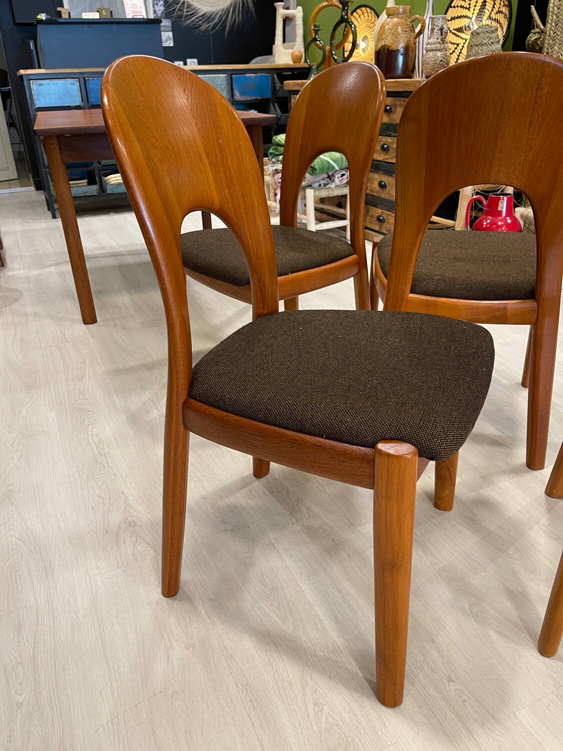 Set of 4 chairs by Niels Koefoed Denmark 1960s