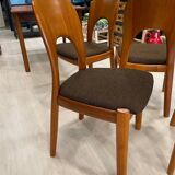 Set of 4 chairs by Niels Koefoed Denmark 1960s