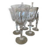 8 crystal wine glasses