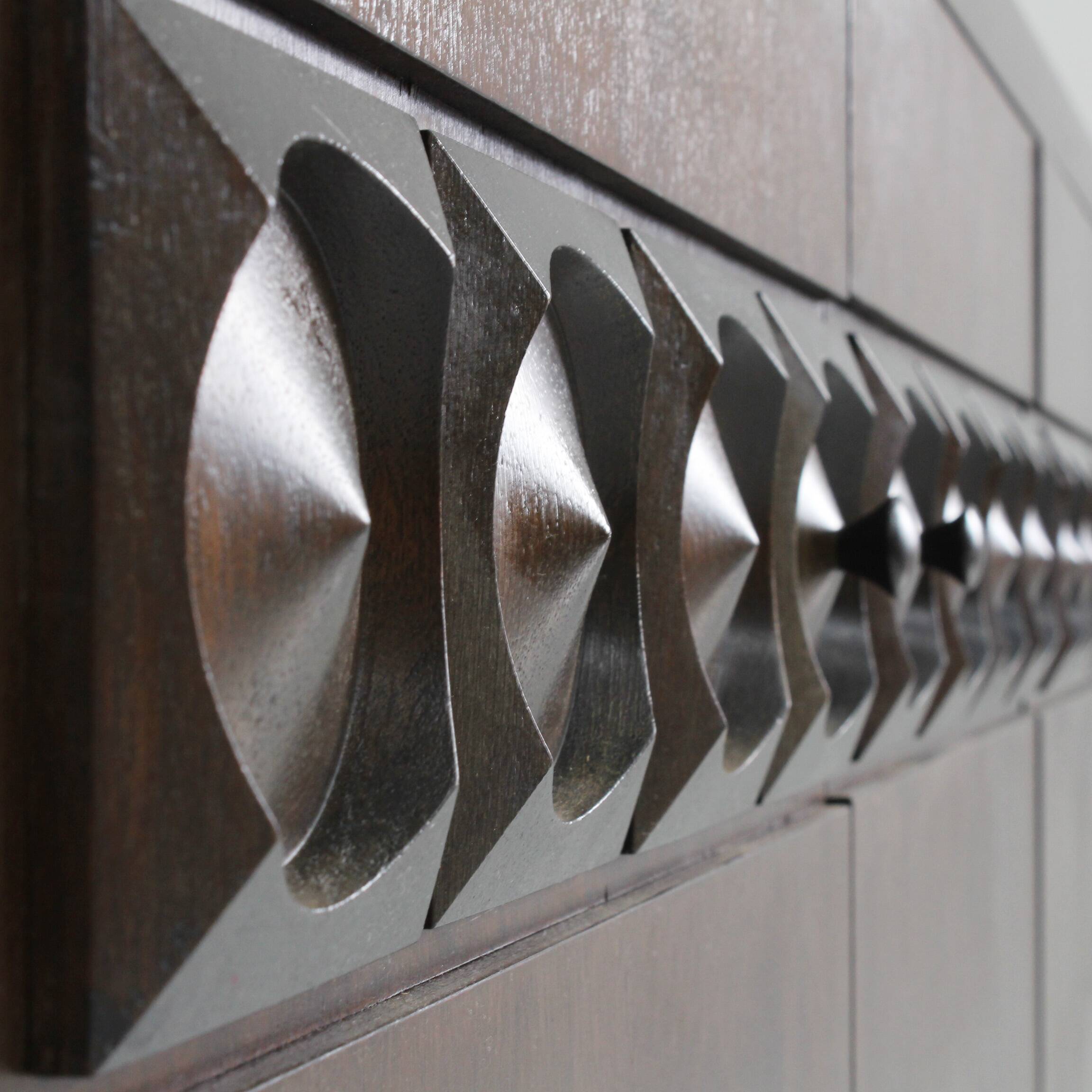 Crédence de Buffet Brutaliste Vintage