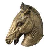 Bronze horse head, mid-20th century