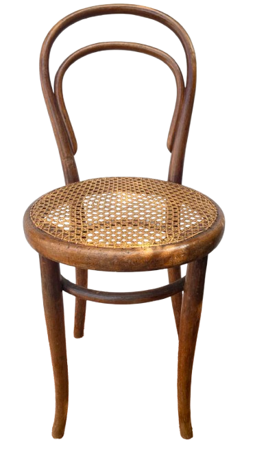 Thonet bistro chair in wood and cane