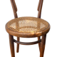 Chaise bistrot Thonet bois et cannage