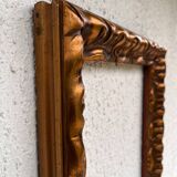 Gold colored wooden frame