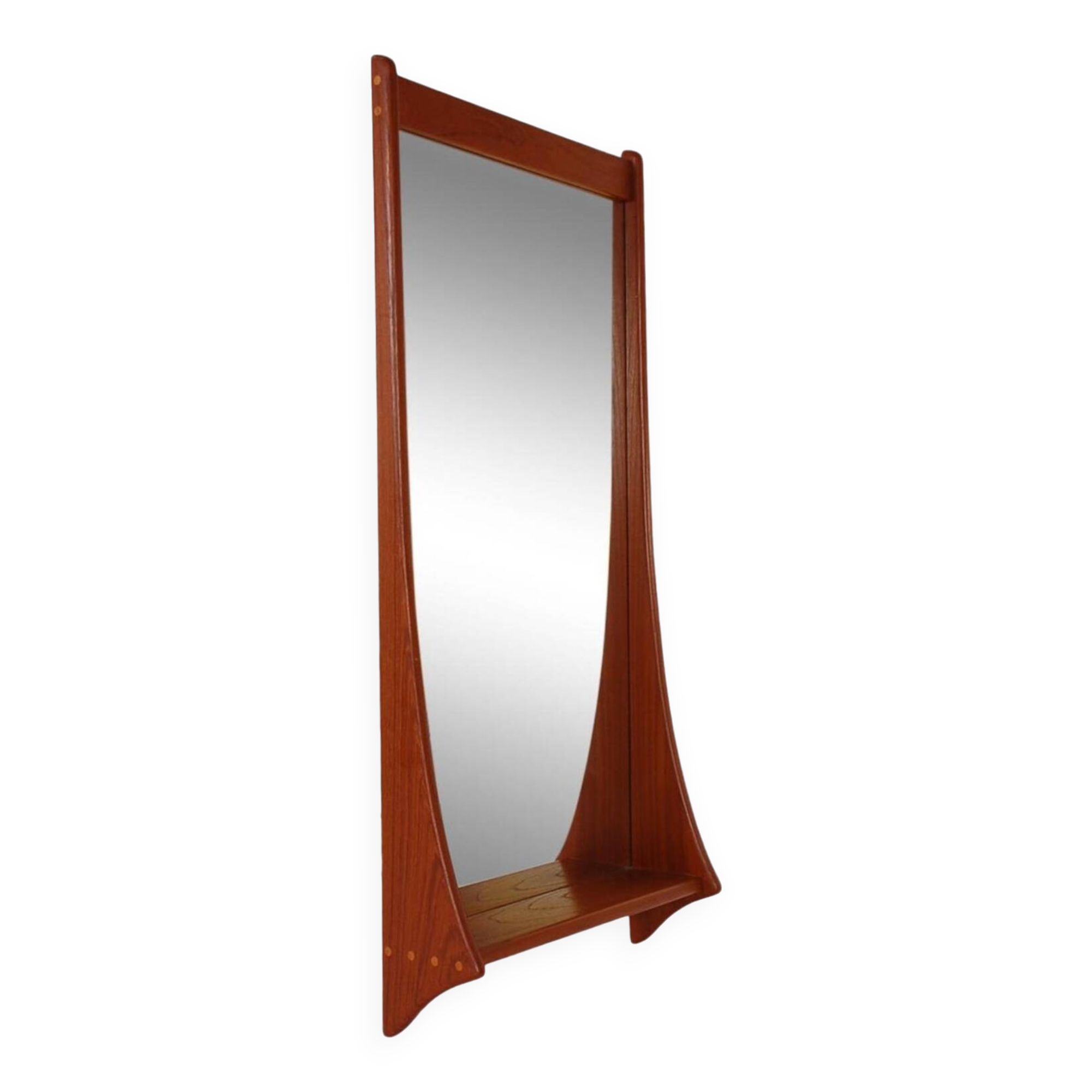 Teak mirror by Pedersen and Hansen