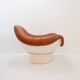 "Rodica" lounge armchair by Mario Brunu for Comfort Italy, 1968
