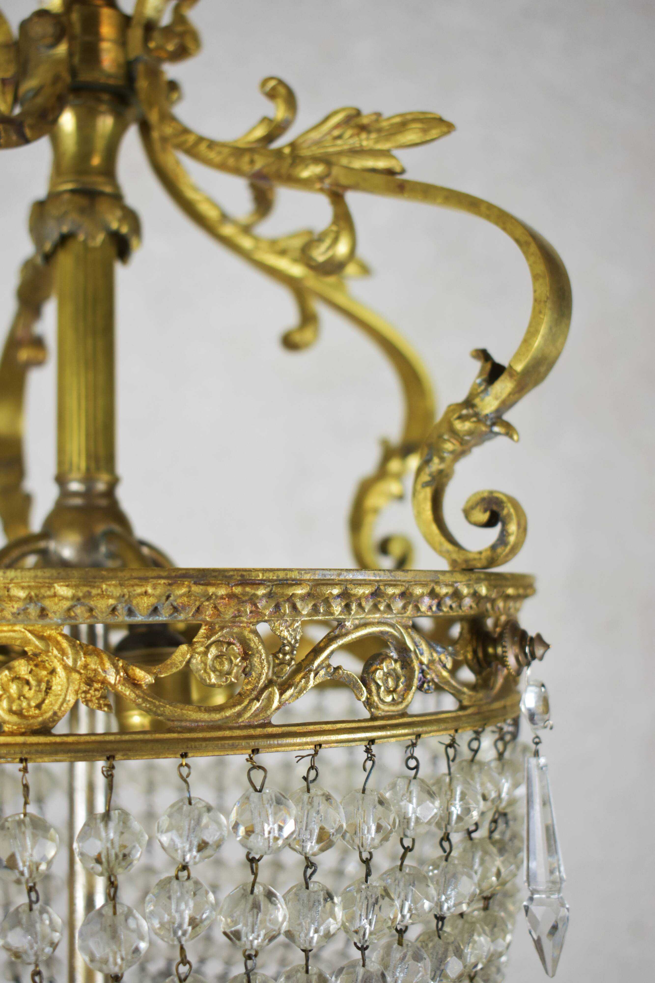 Napoleon-style tassel chandelier