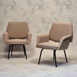 Pair of French Armchairs - Modernist - Ca 1950
