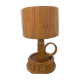Lampe rotin années 60