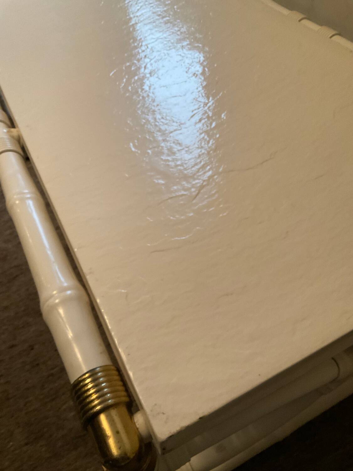 1970s "Kettal" Bamboo Coffee Table in Fiberglass