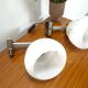 Design wandlampen Kamenicky Senov met melkglas kap vintage