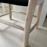 Black and white Moroccan bench