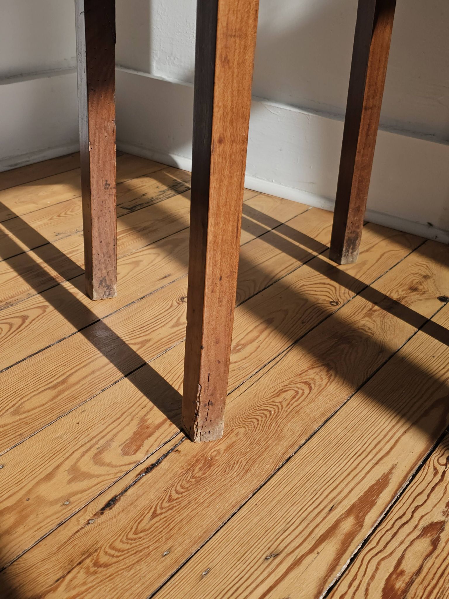 Solid wood side table - Louis XVI style