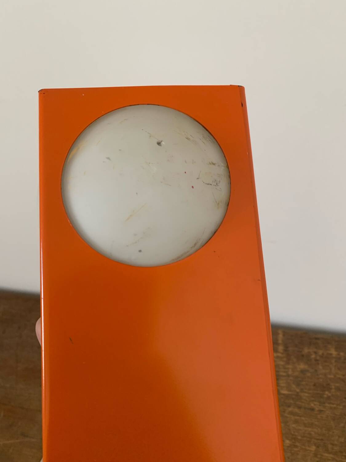 Orange Lamp Vintage Design Circa 1970 Space Age