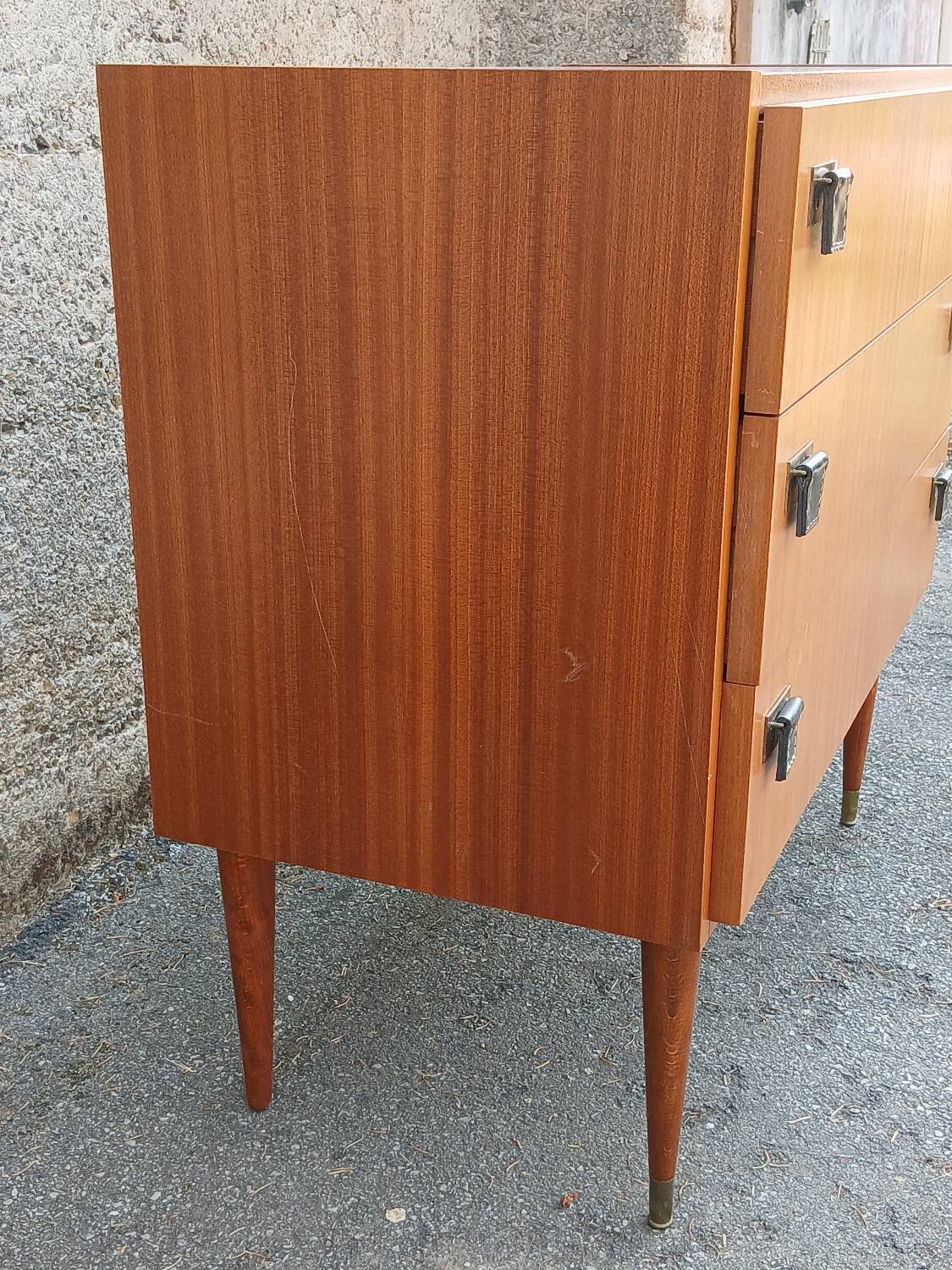 Commode Scandinave en teck, années 60