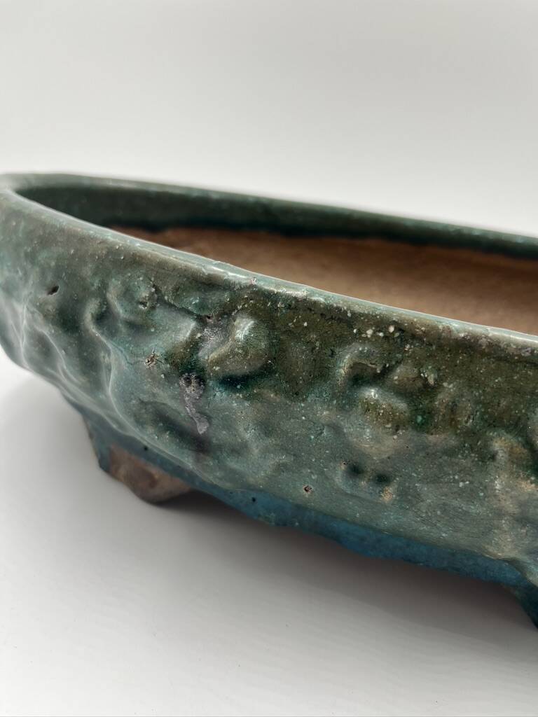 Glazed terracotta planter