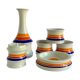 Vintage tabletop set, Hollohaza Hungary 1960s