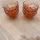 Lot de 6 coupes en verre
