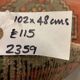 Small Vintage Turkish Rug 102x48 cm, Short Runner, Tribal, Shabby, Mini Carpet