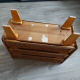 Chest of drawers typical vintage doll 60